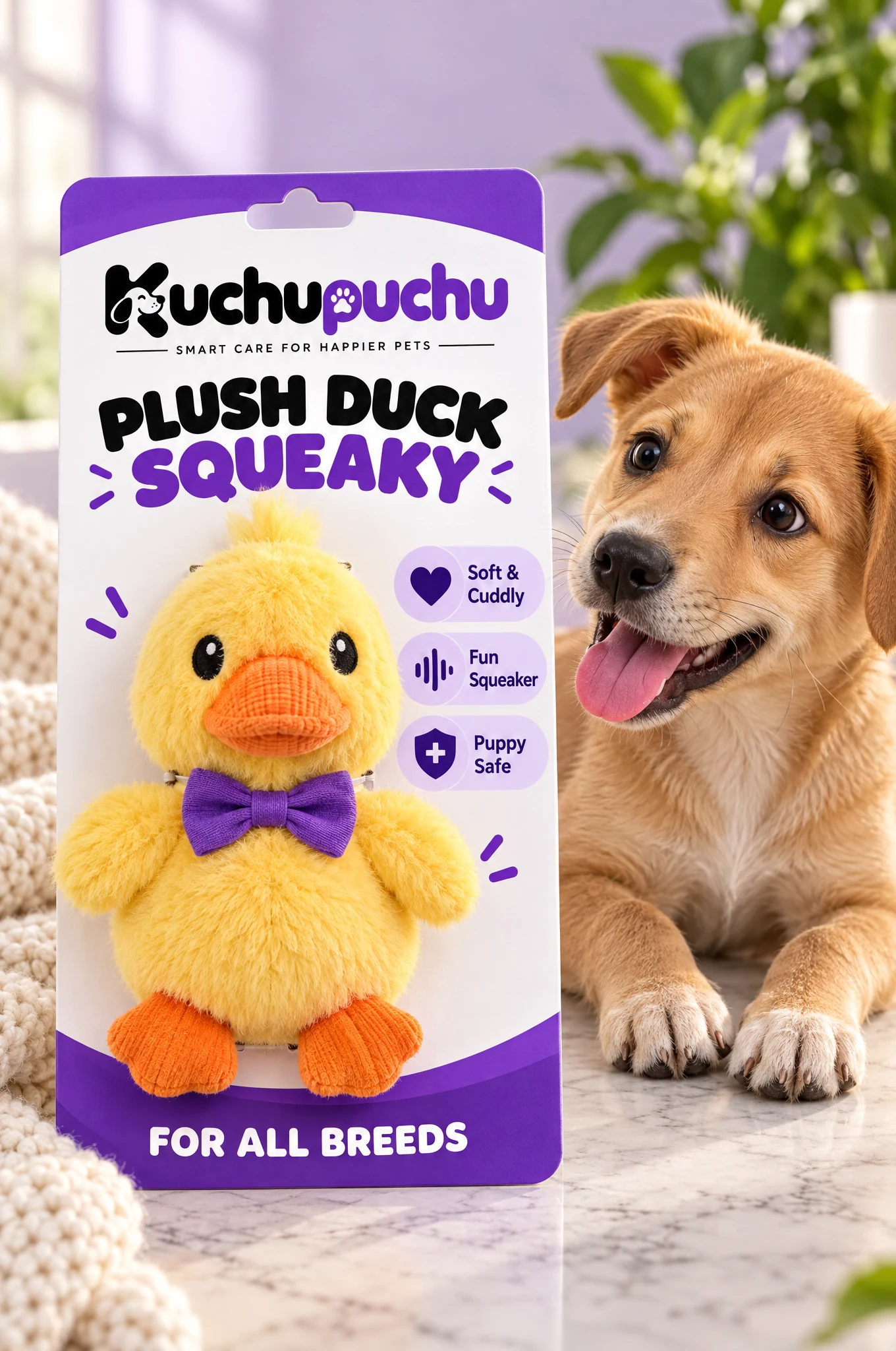 Kuchupuchu Plush Duck Squeaky