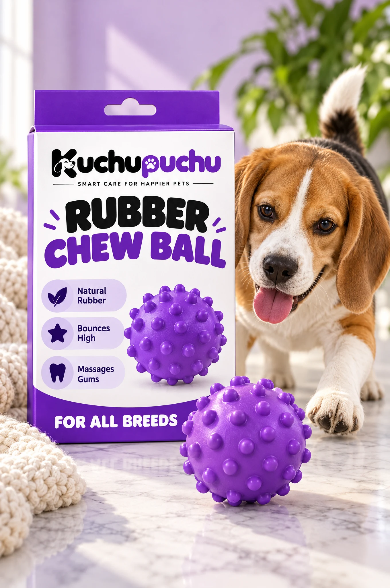 Kuchupuchu Rubber Chew Ball